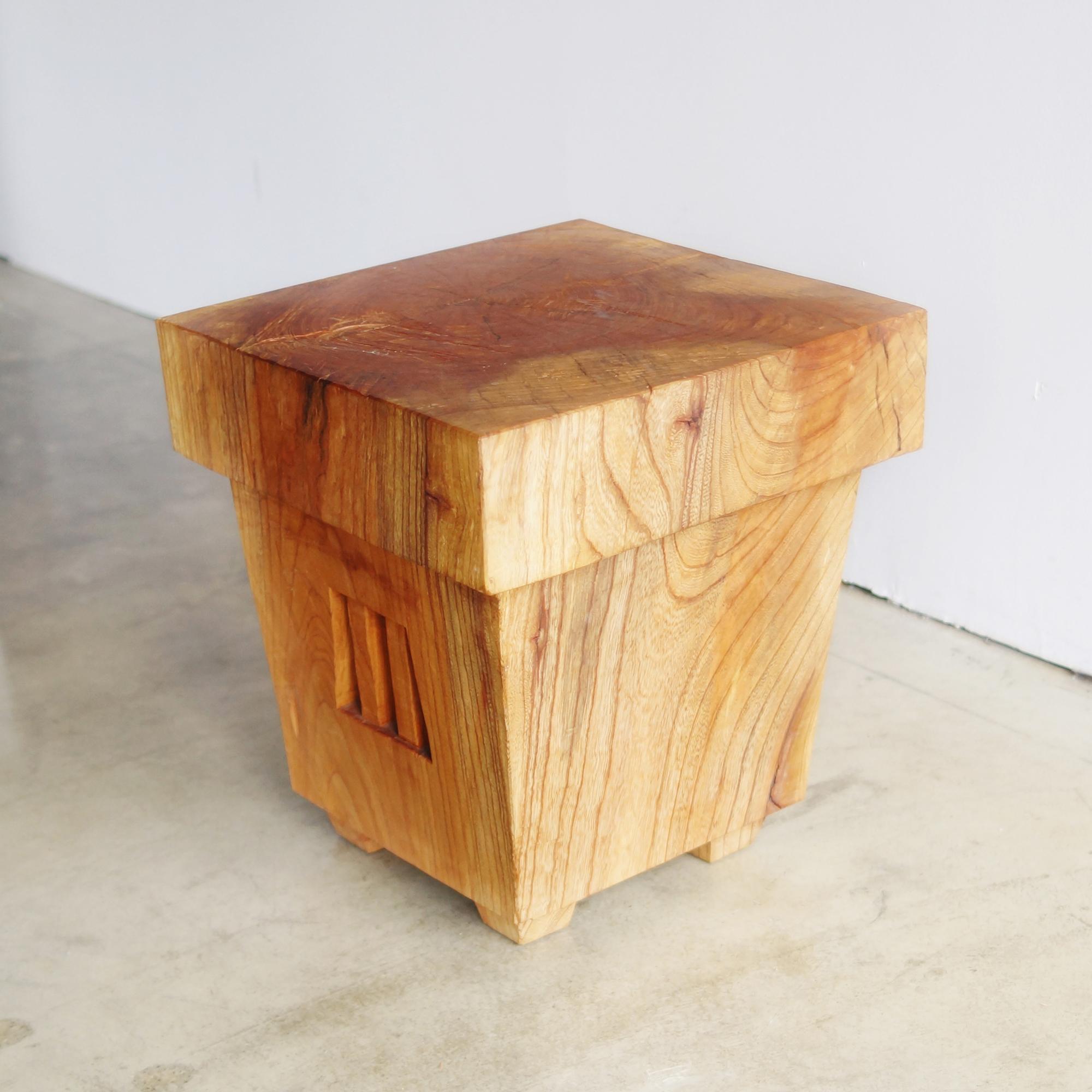 Japanese Hiroyuki Nishimura and Zogei Sculptural Side Table/Stool 2