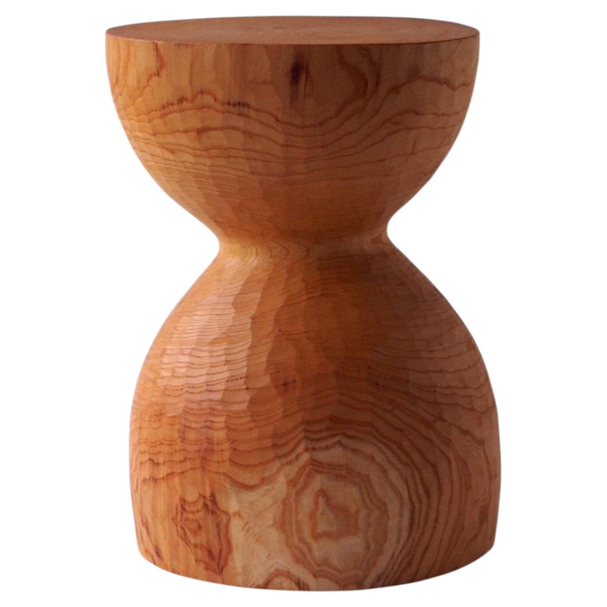 Hiroyuki Nishimura et Zougei Furniture : tabouret sculptural en bois n° 11 « Tribal Glamping »