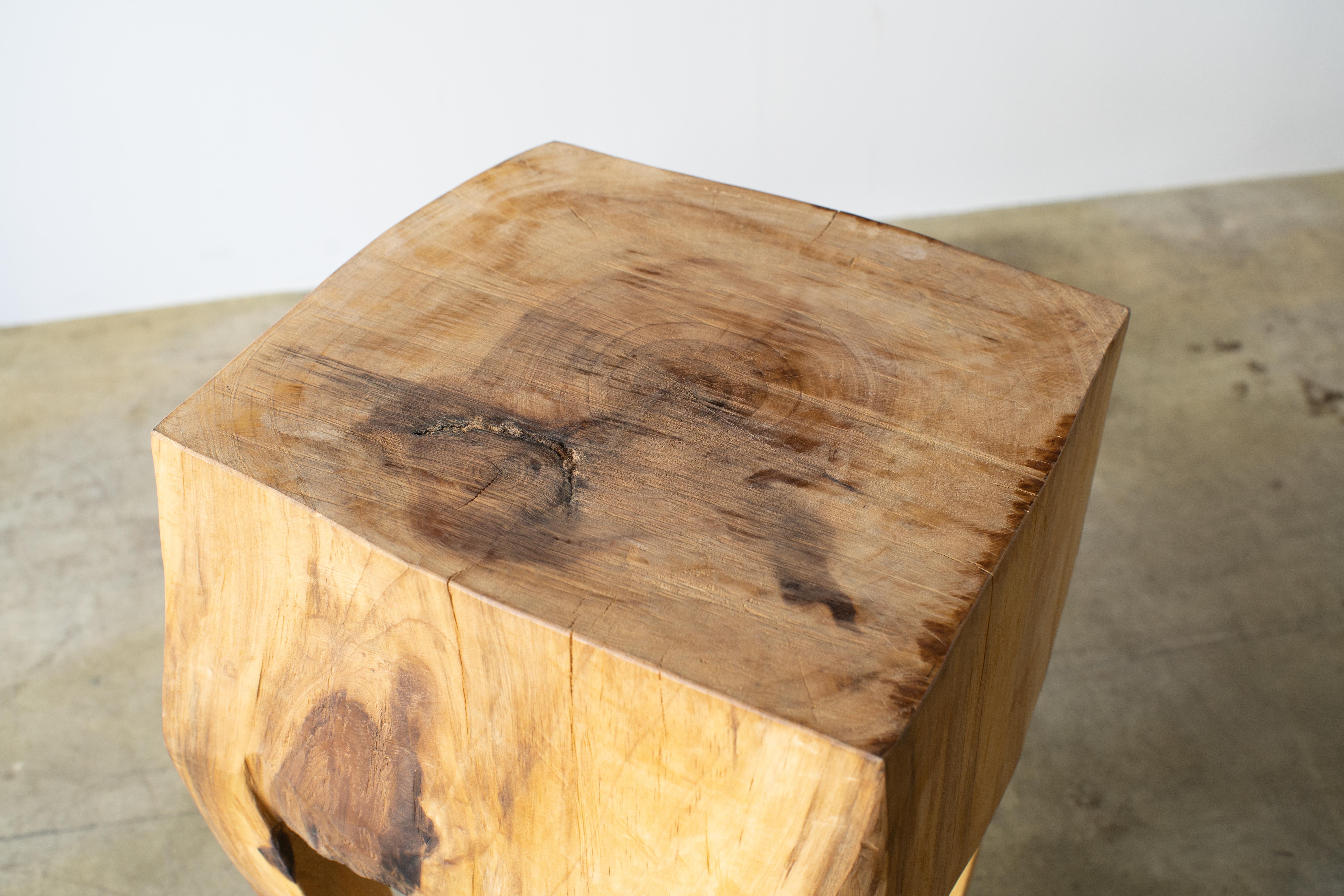 Hiroyuki Nishimura Furniture Sculptural Wood Side Table 1 Tribal Glamping For Sale 1