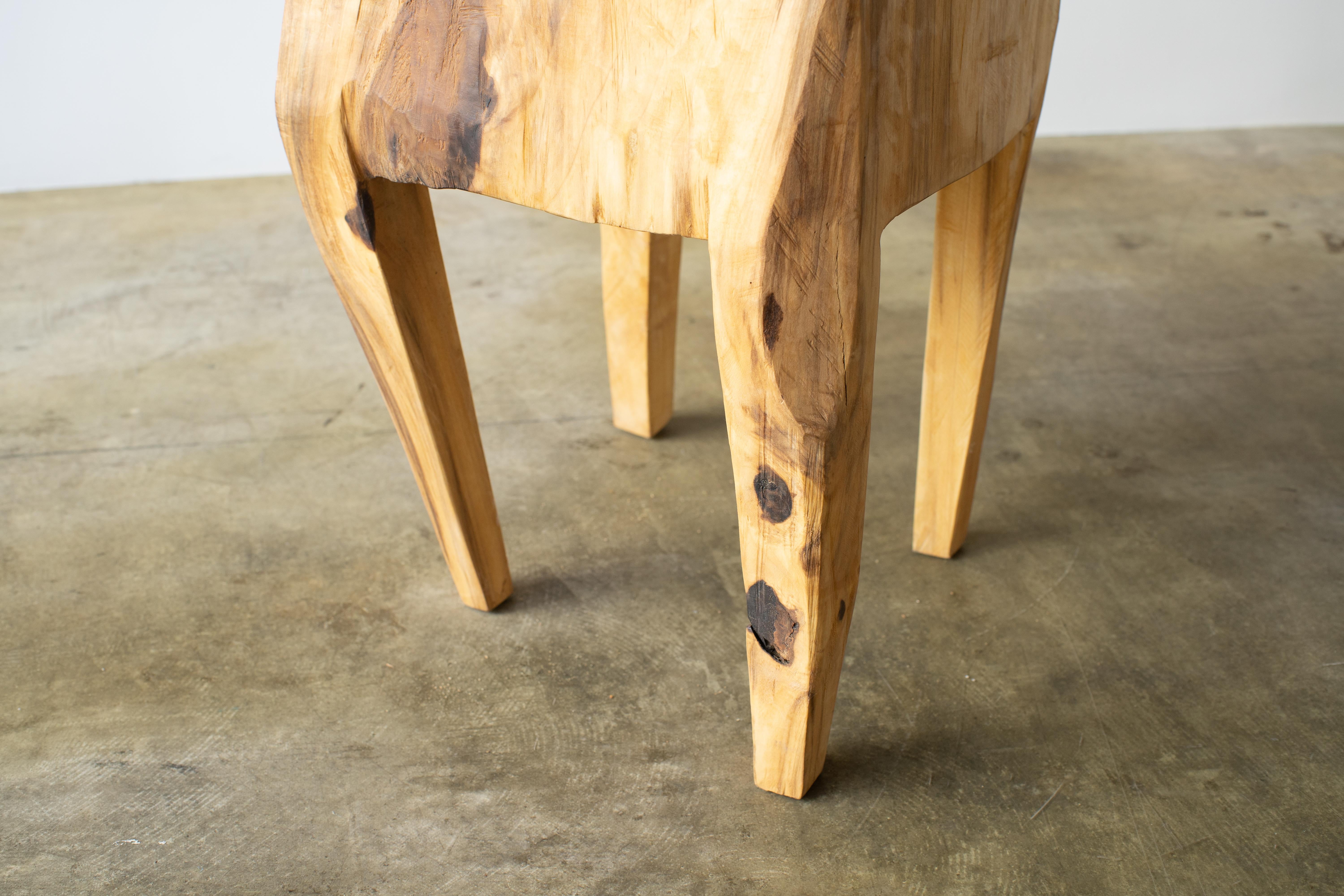 Hiroyuki Nishimura Furniture Sculptural Wood Side Table 1 Tribal Glamping For Sale 2