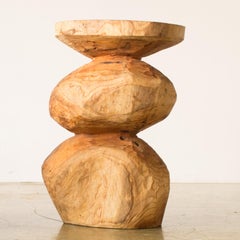 Zougei Hiroyuki Nishimura Furniture Sculptural Wood Stool10-09 Tribal Glamping