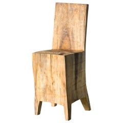 Silla escultórica Hiroyuki Nishimura Estilo tribal abstracto naturaleza salvaje glamping