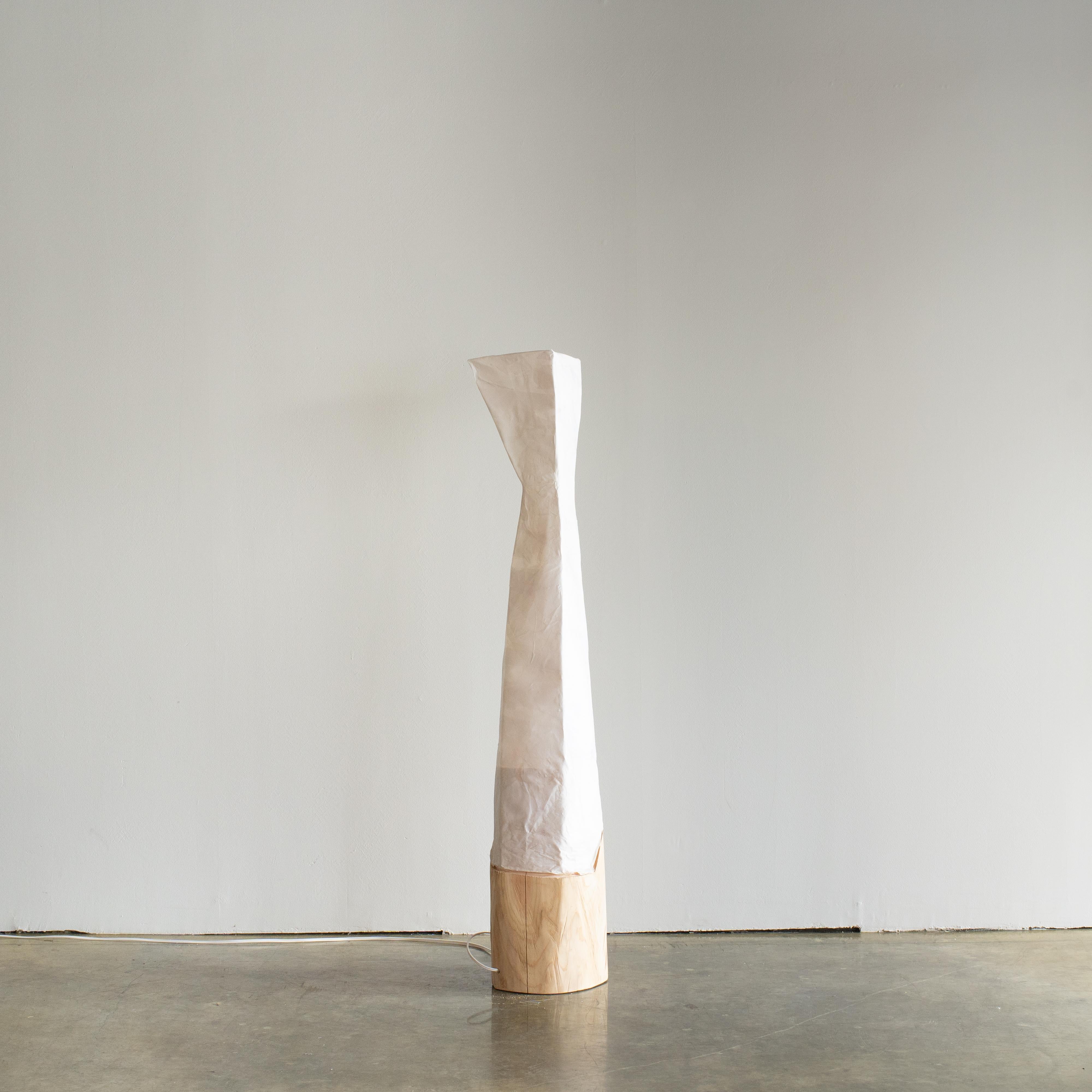 Contemporary Hiroyuki Nishimura Sculptural Light Japanese Paper Shade Large Set For Sale
