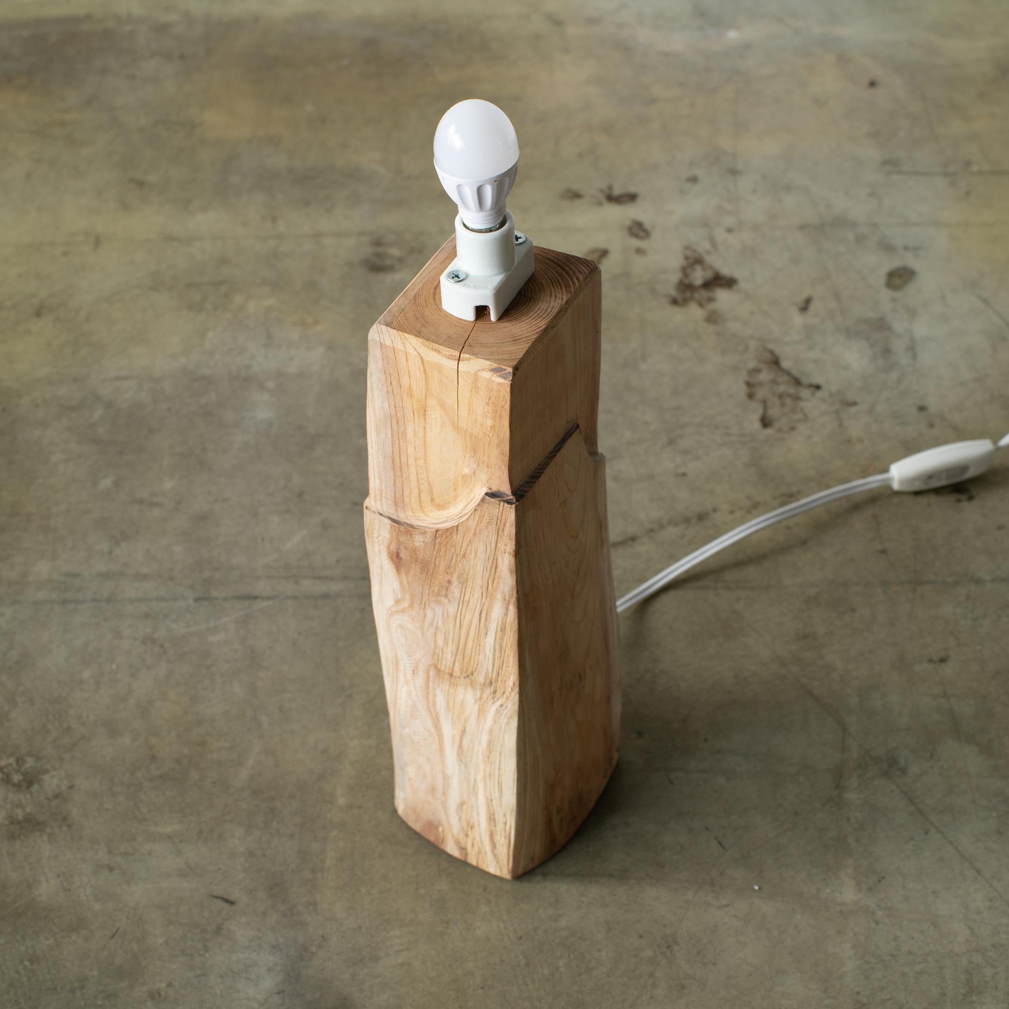 Legno Hiroyuki Nishimura Sculptural Light Piccolo paralume in carta giapponese in vendita