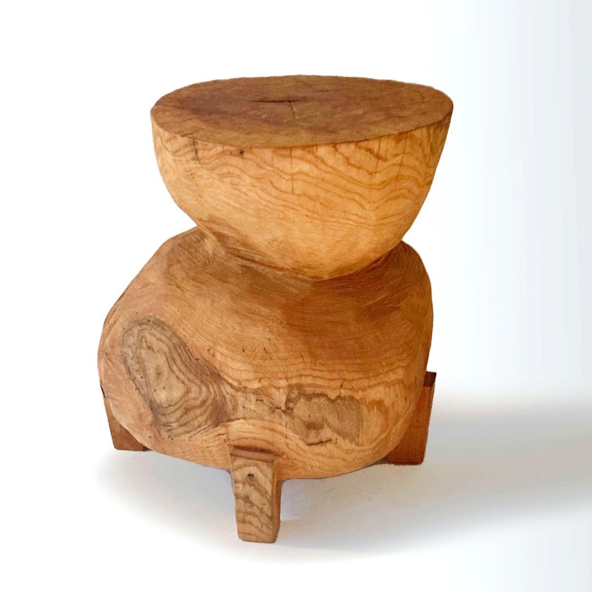 Japanese Hiroyuki Nishimura Sculptural Side Table Stool 23-2  For Sale