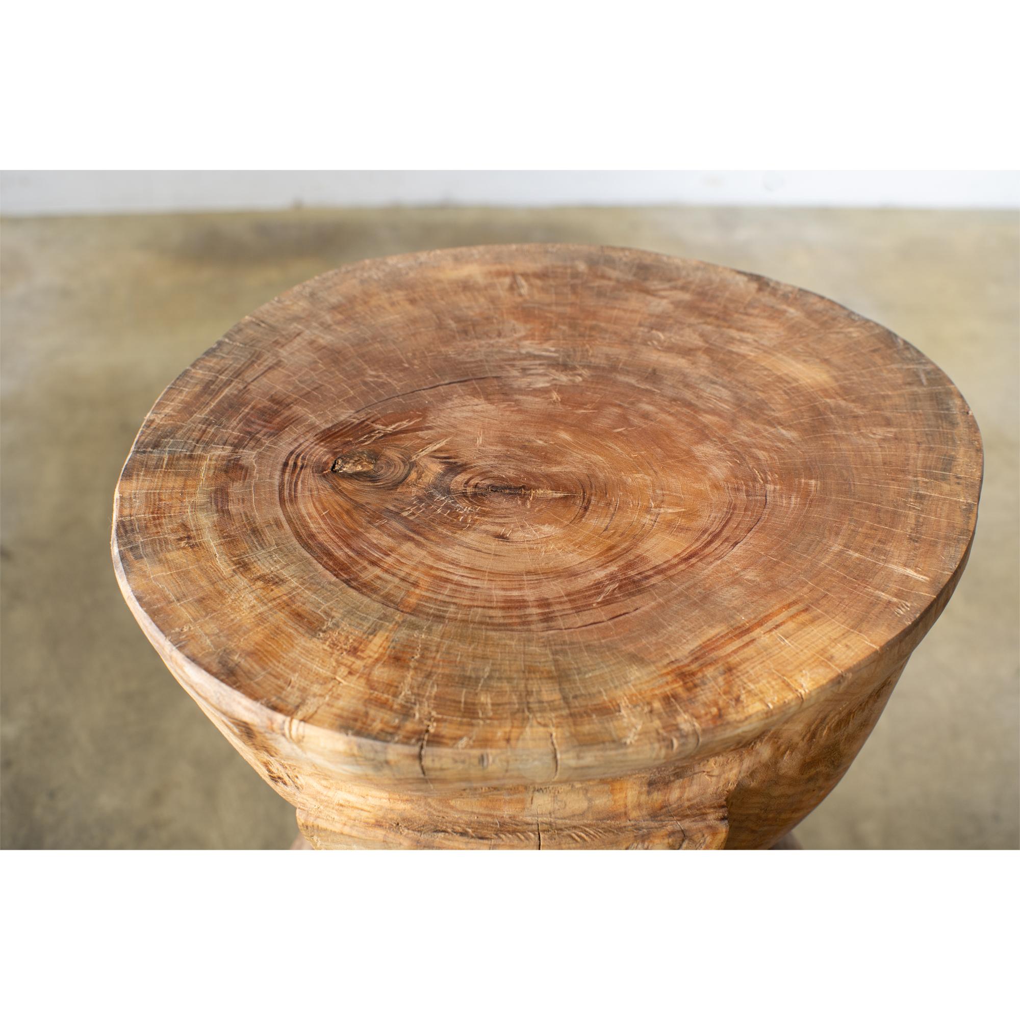 Contemporary Hiroyuki Nishimura Sculptural Side Table Stool 24 Glamping Tribal Style For Sale