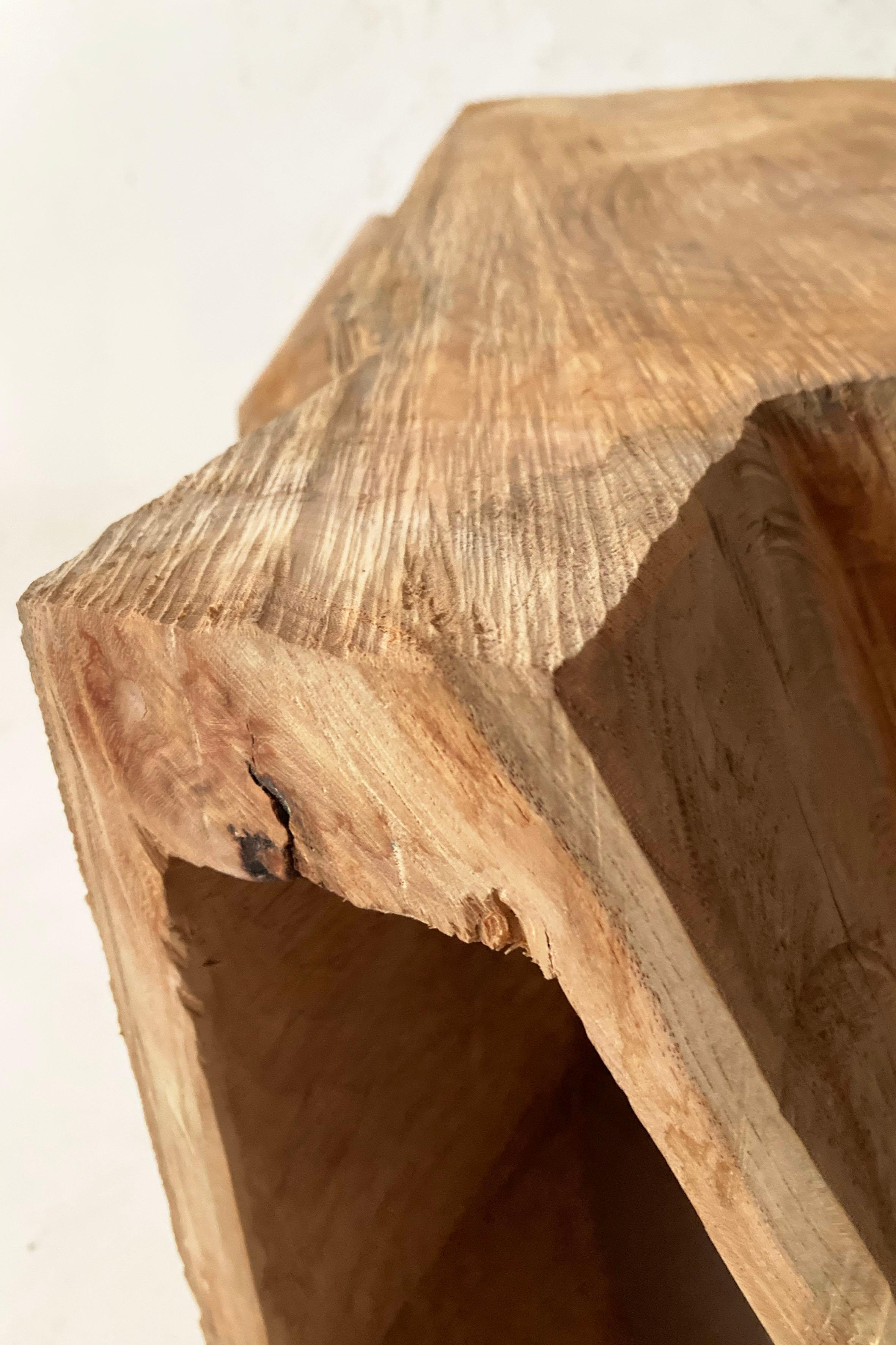 Japanese Hiroyuki Nishimura Sculptural Side Table Stool A11 For Sale