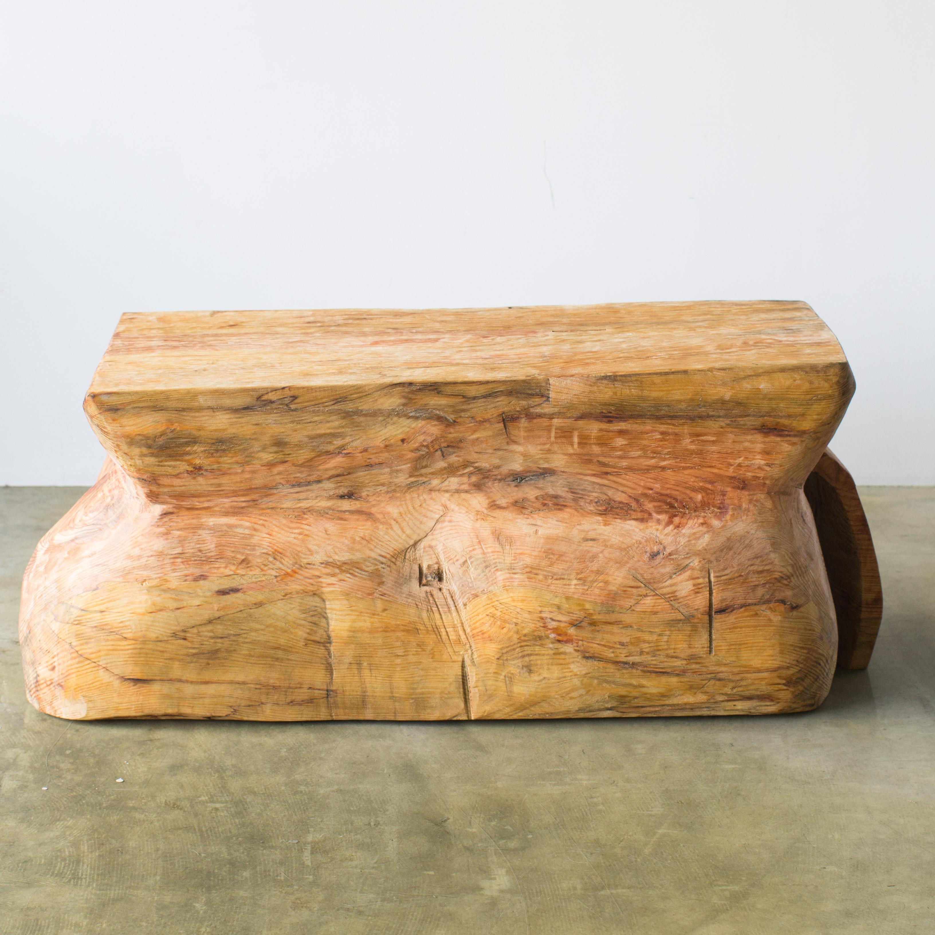 Tribal Hiroyuki Nishimura Sculpture wood Bench or Table Primitive Abstract