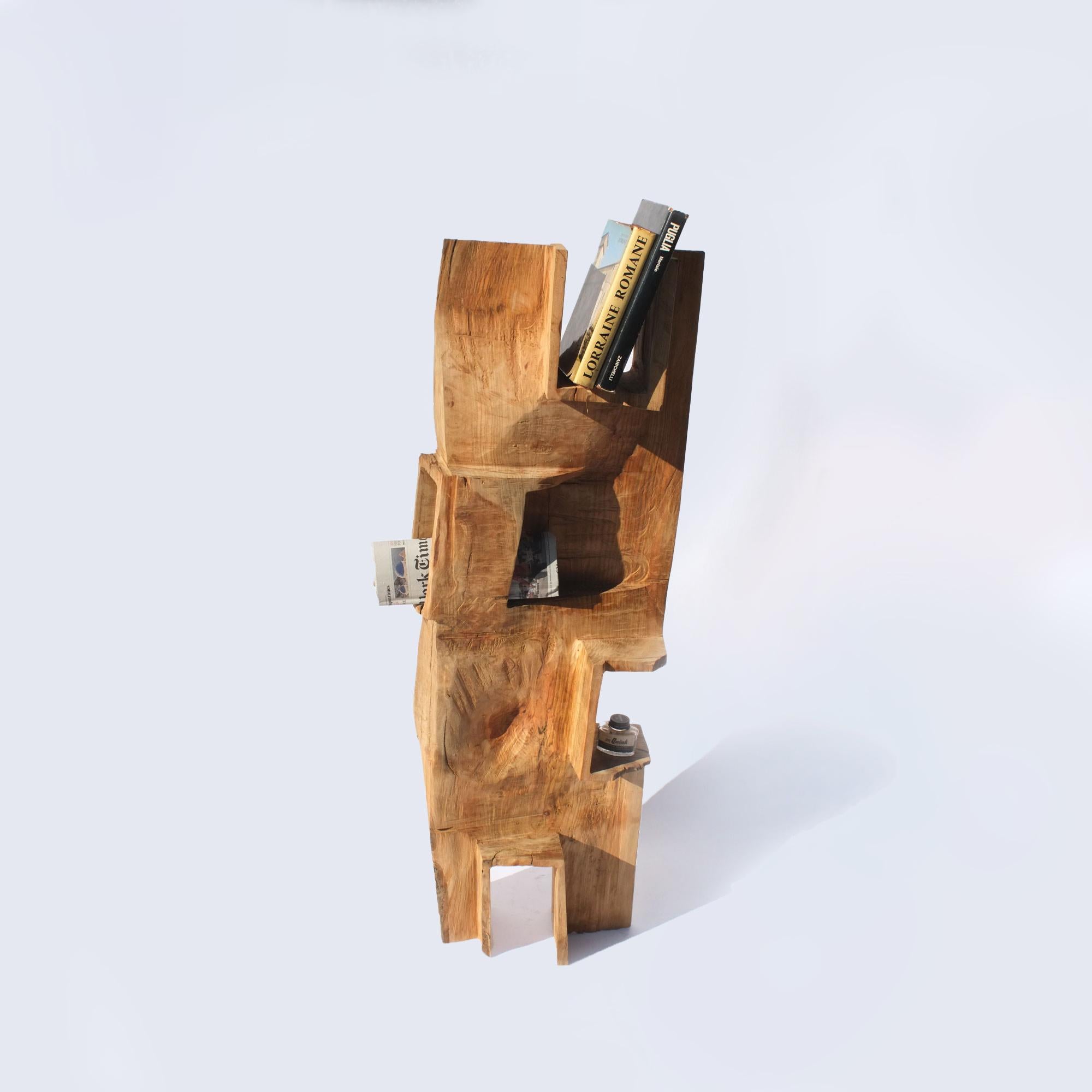 Wood Hiroyuki Nishimura Abstract Sculpture Shelf 4  