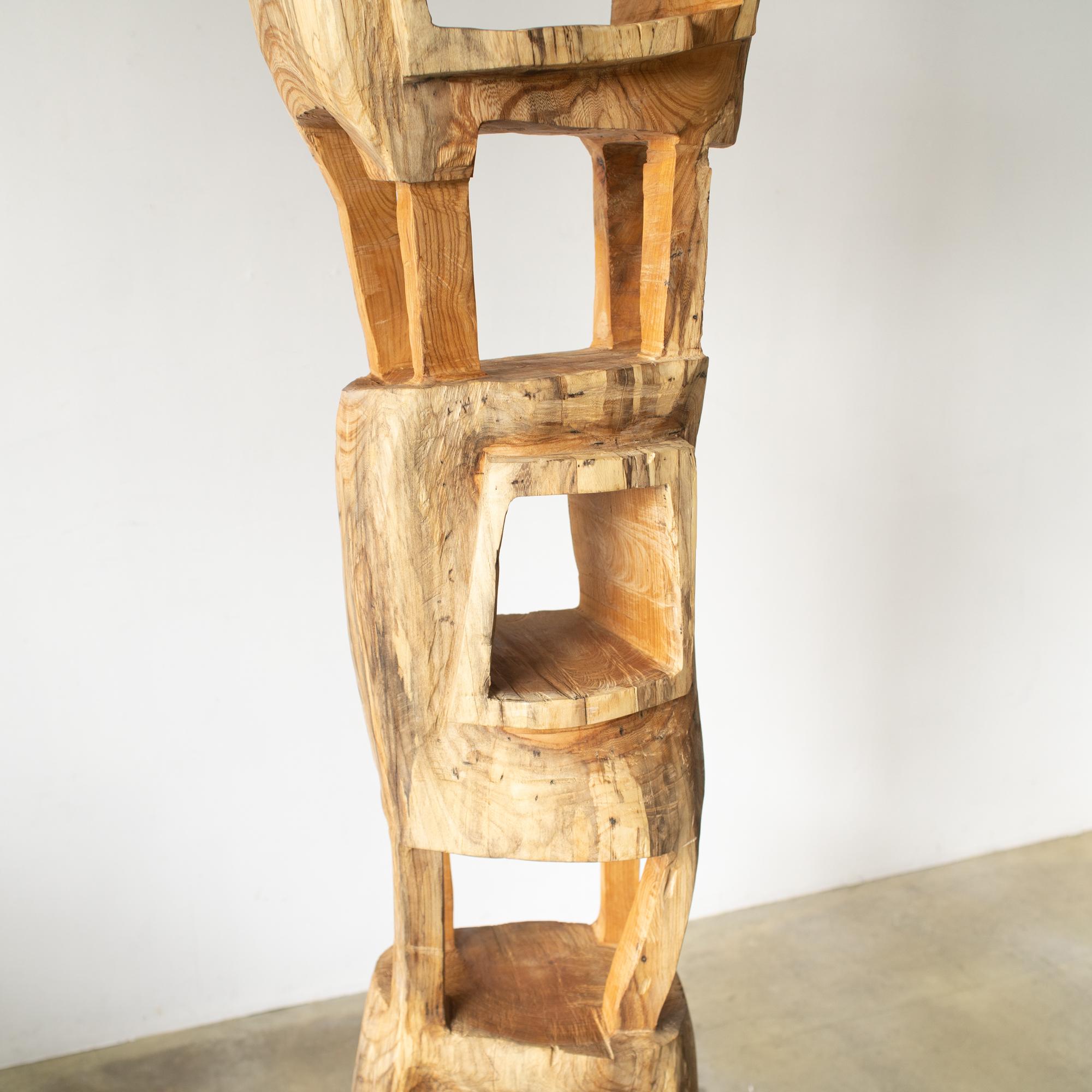 Wood Hiroyuki Nishimura Sculpture3 Abstract Style Wild Nature Glamping