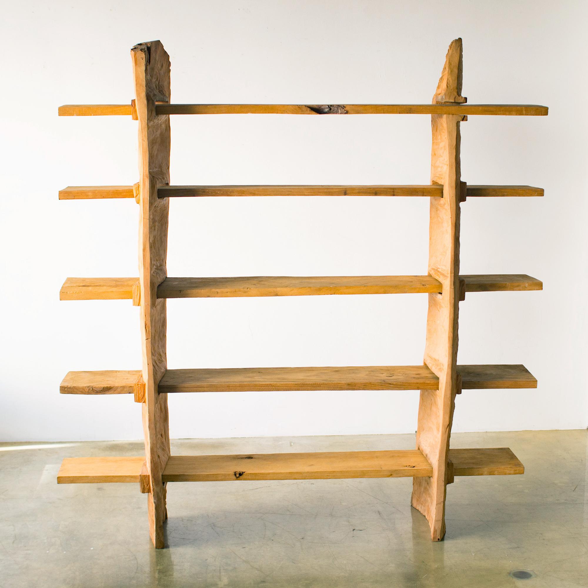 Japanese Hiroyuki Nishimura Sculptural Shelf Abstract tribal style wild nature glamping For Sale