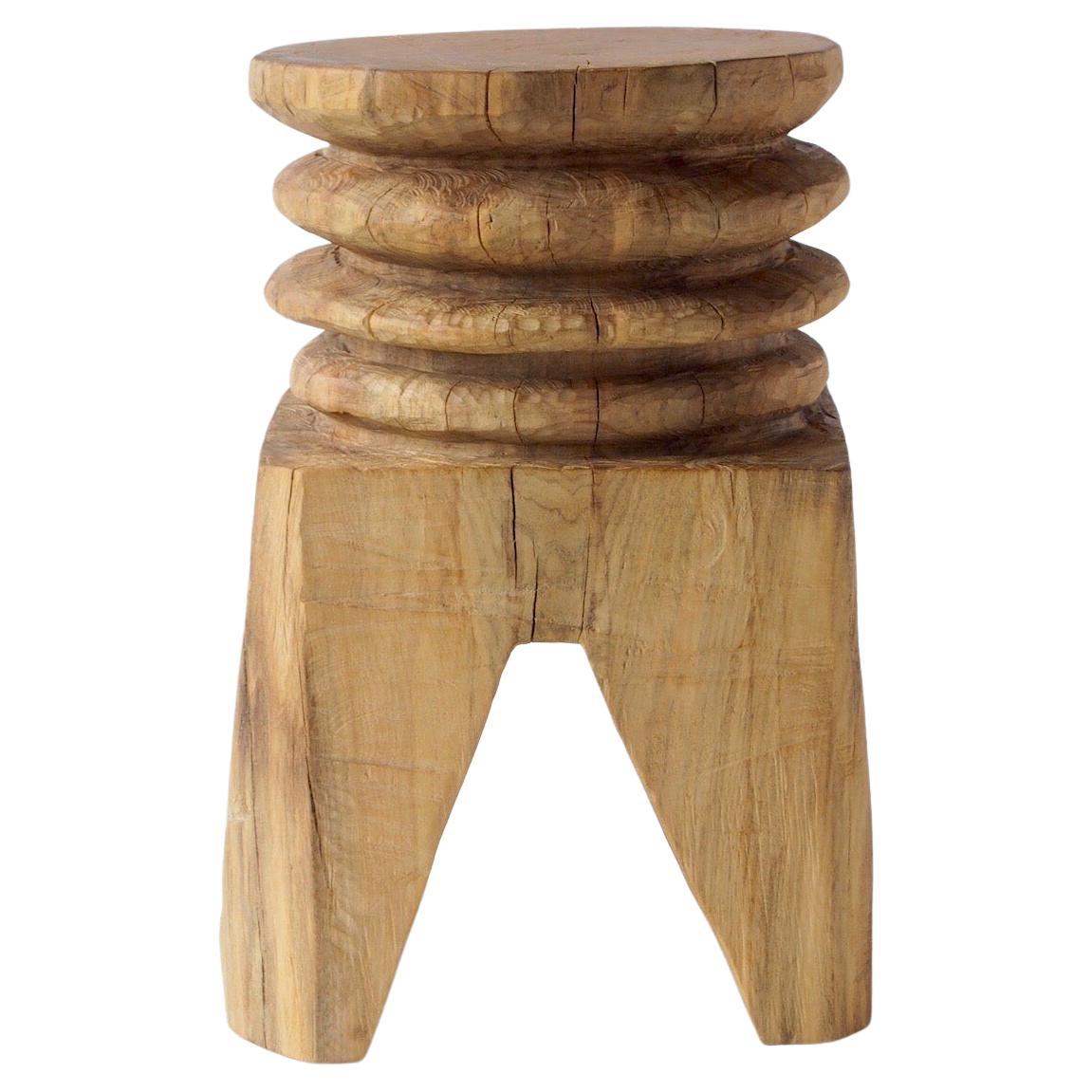 Hiroyuki Nishimura Zougei Sculptural Side Table Stool 26 Tribal Glamping