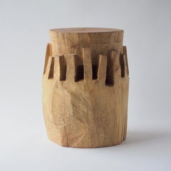 Hiroyuki Nishimura Zougei Sculptural Side Table Stool 28 Tribal Glamping