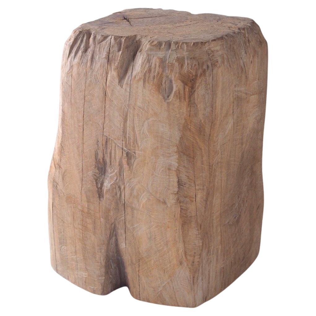 Hiroyuki Nishimura Zougei Sculptural Side Table Stool 32 Tribal Glamping For Sale
