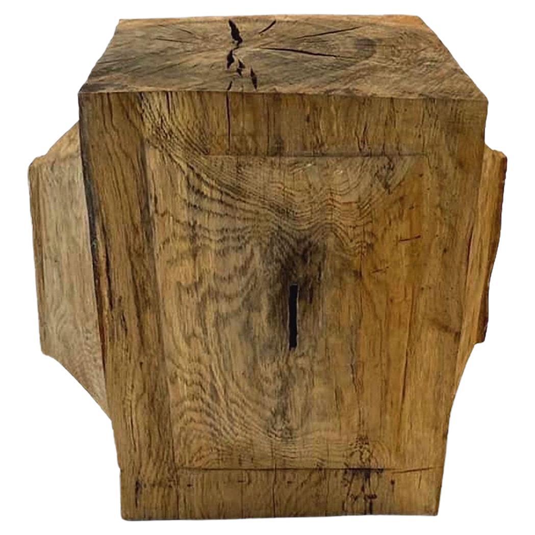 Hiroyuki Nishimura Zougei Sculptural Side Table Stool 33 Tribal Glamping For Sale