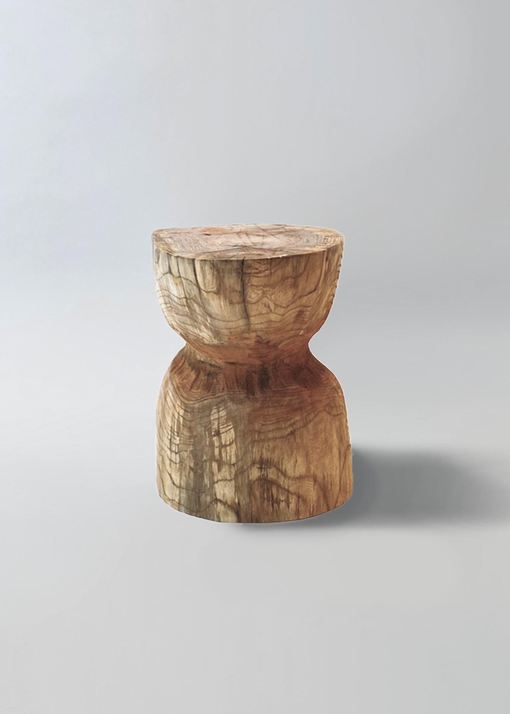 Japanese Hiroyuki Nishimura Zougei Sculptural Side Table Stool 35 Tribal Glamping For Sale