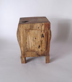 Hiroyuki Nishimura Zougei Sculptural Side Table Stool Cubo n9