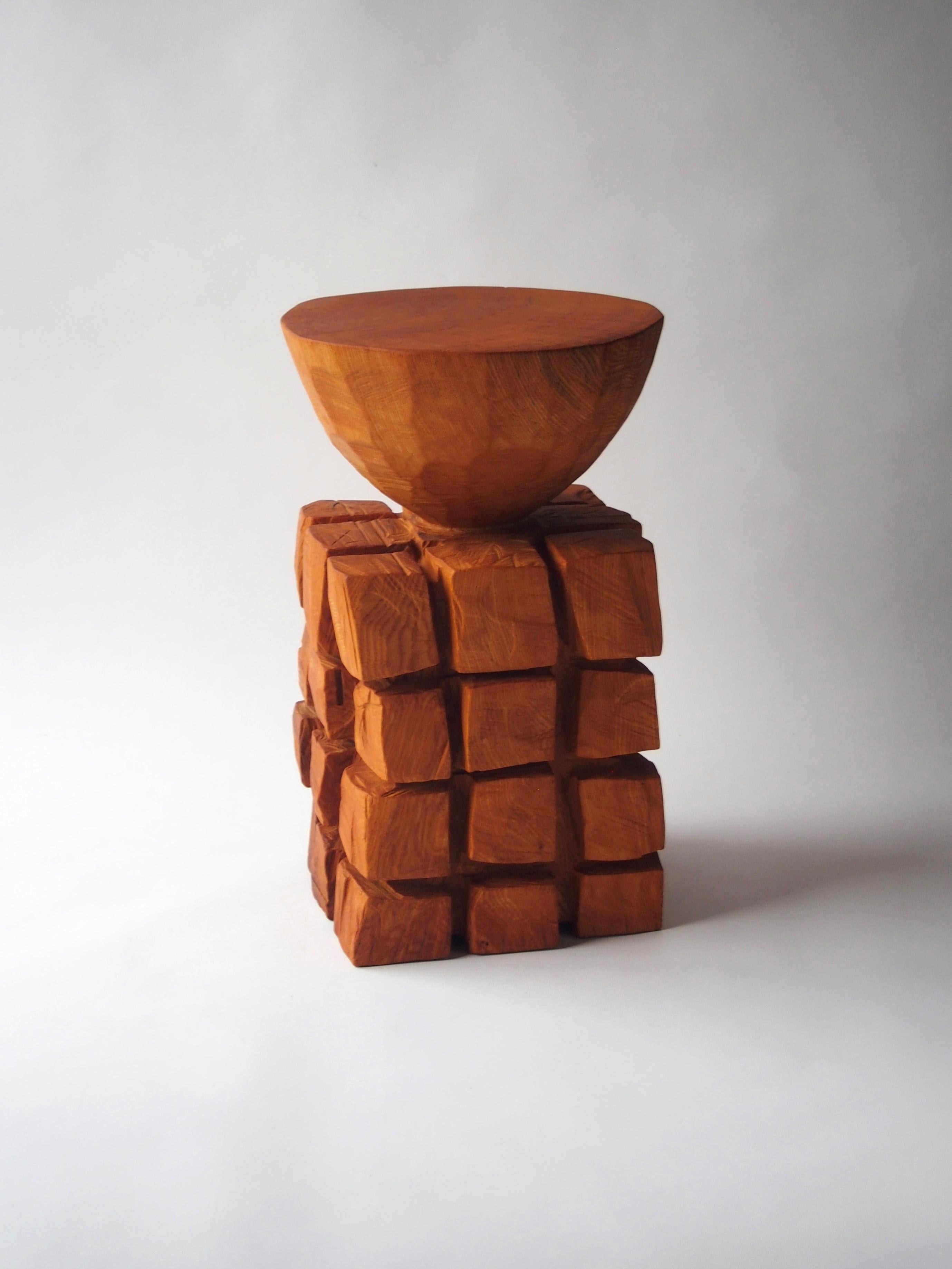 Japanese Hiroyuki Nishimura Zougei  Sculptural Stool Side Table 10 For Sale