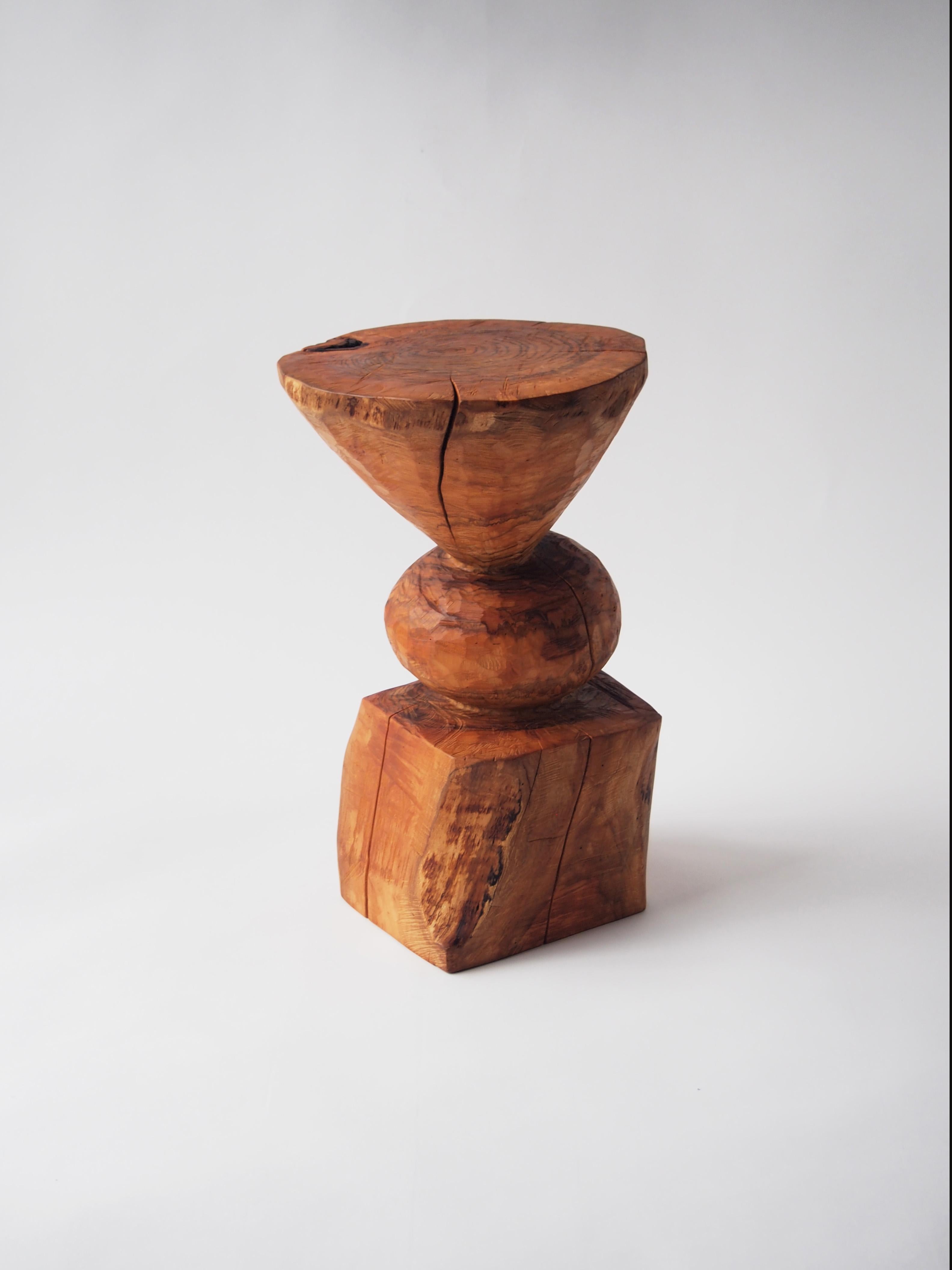Bois Hiroyuki Nishimura Zougei  Table d'appoint sculpturale 4_1 en vente