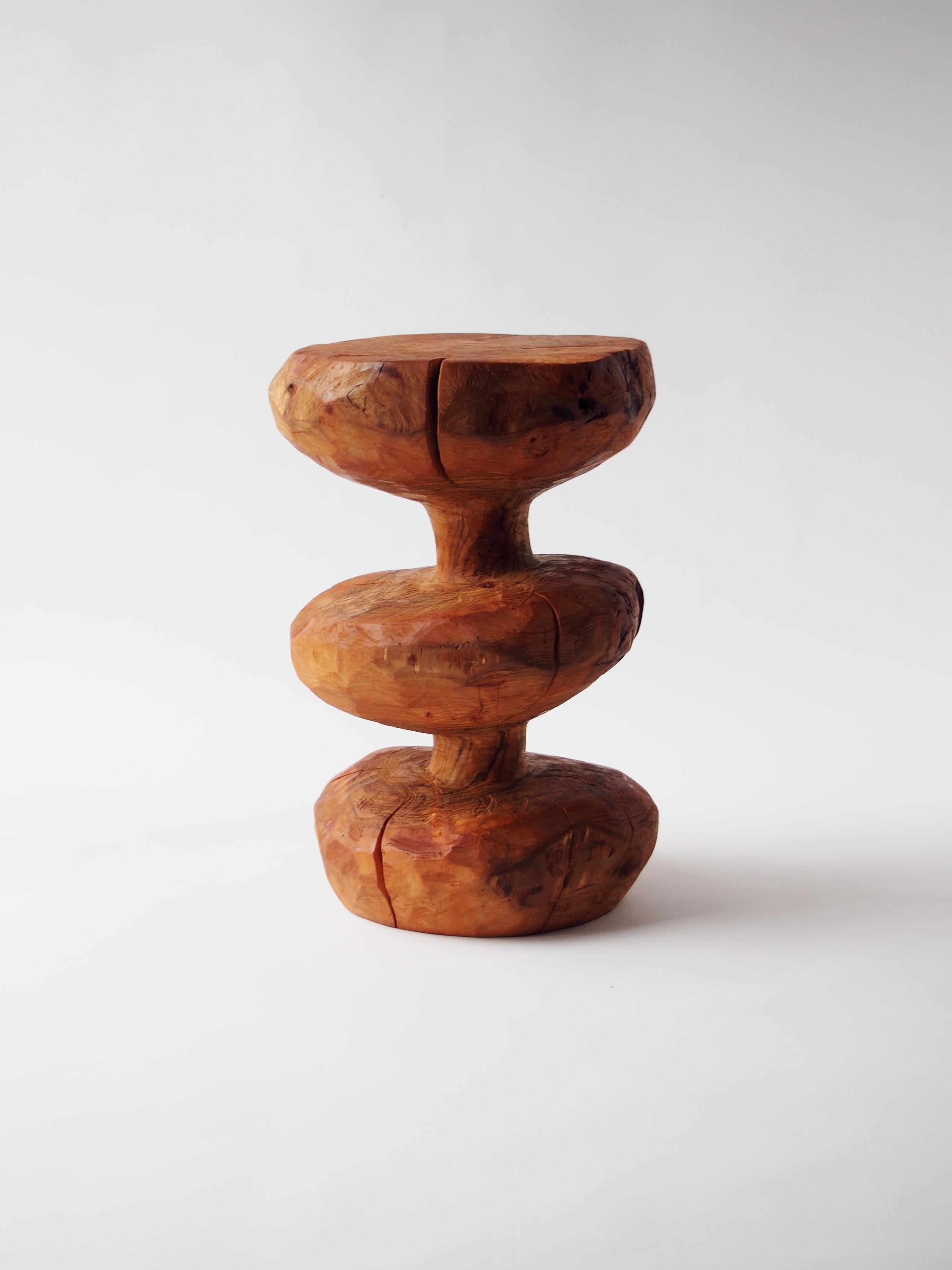 Tribal Hiroyuki Nishimura Zougei  Sculptural Stool Side Table 8 For Sale