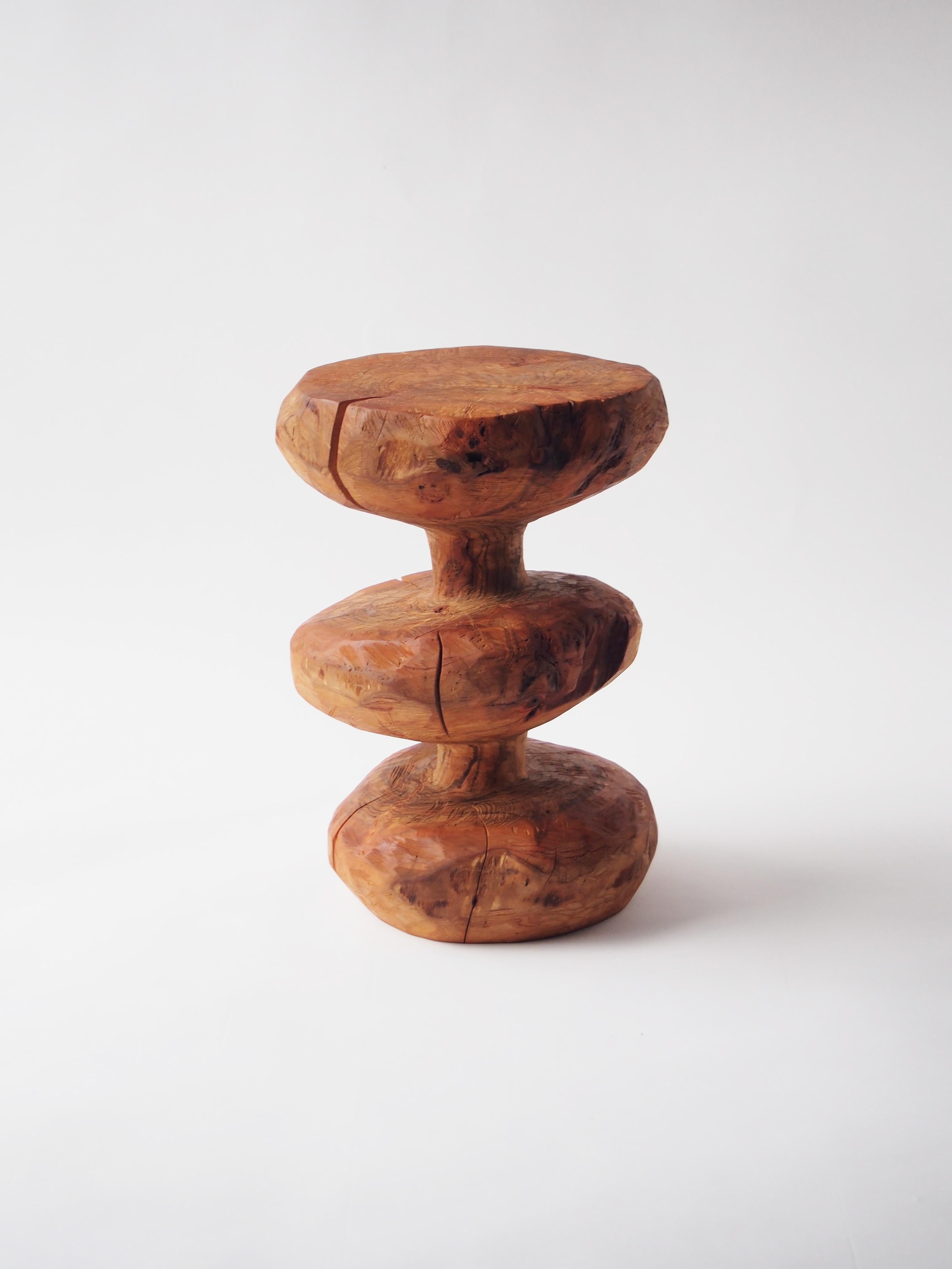 Japanese Hiroyuki Nishimura Zougei  Sculptural Stool Side Table 8 For Sale