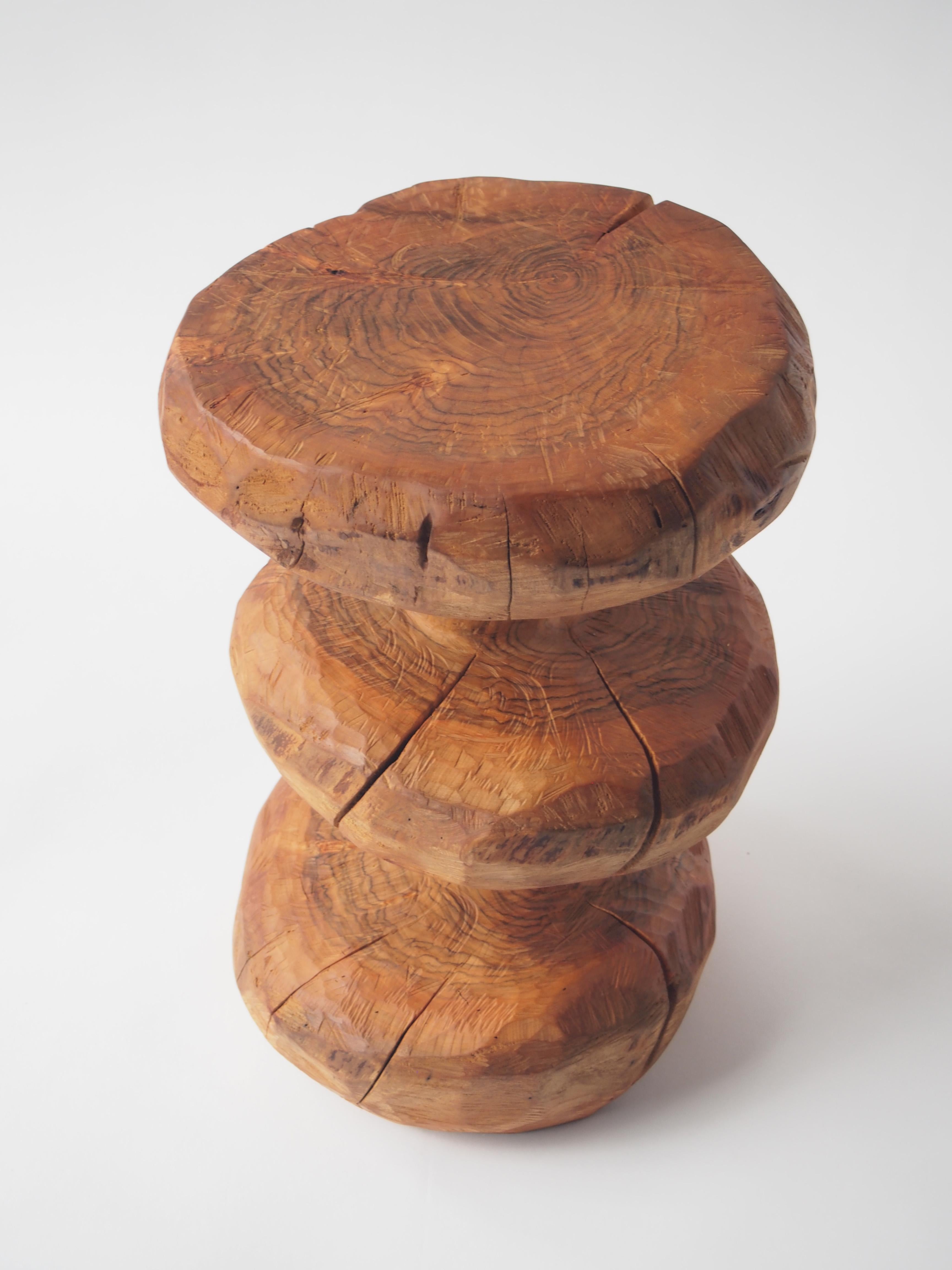 Hiroyuki Nishimura Zougei  Sculptural Stool Side Table 8 In New Condition For Sale In Shibuya-ku, Tokyo