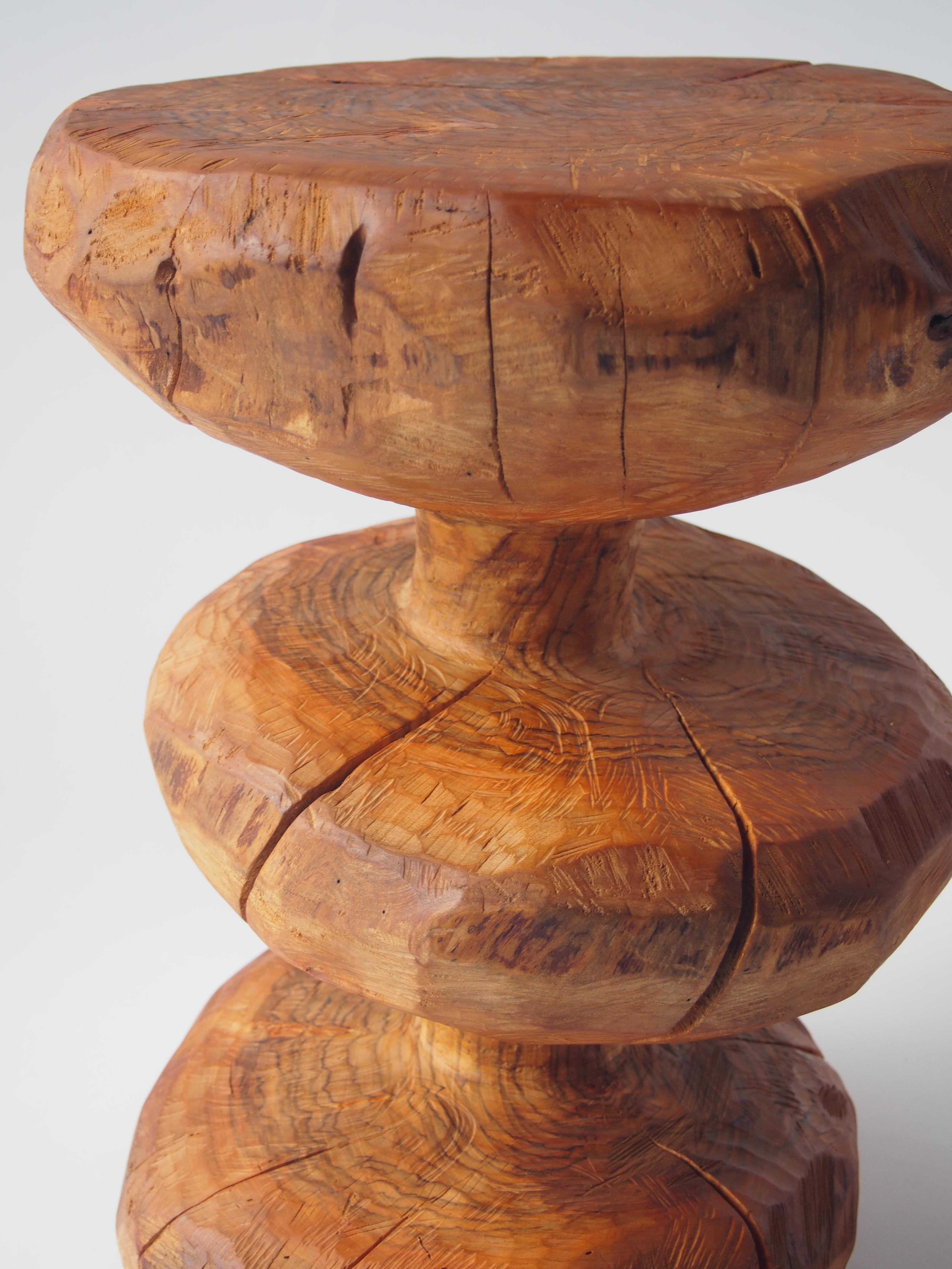 Contemporary Hiroyuki Nishimura Zougei  Sculptural Stool Side Table 8 For Sale