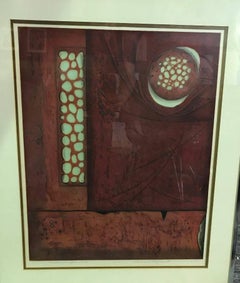 Hiroyuki Tajima Limited Edition Abstract Japanese Woodblock Print