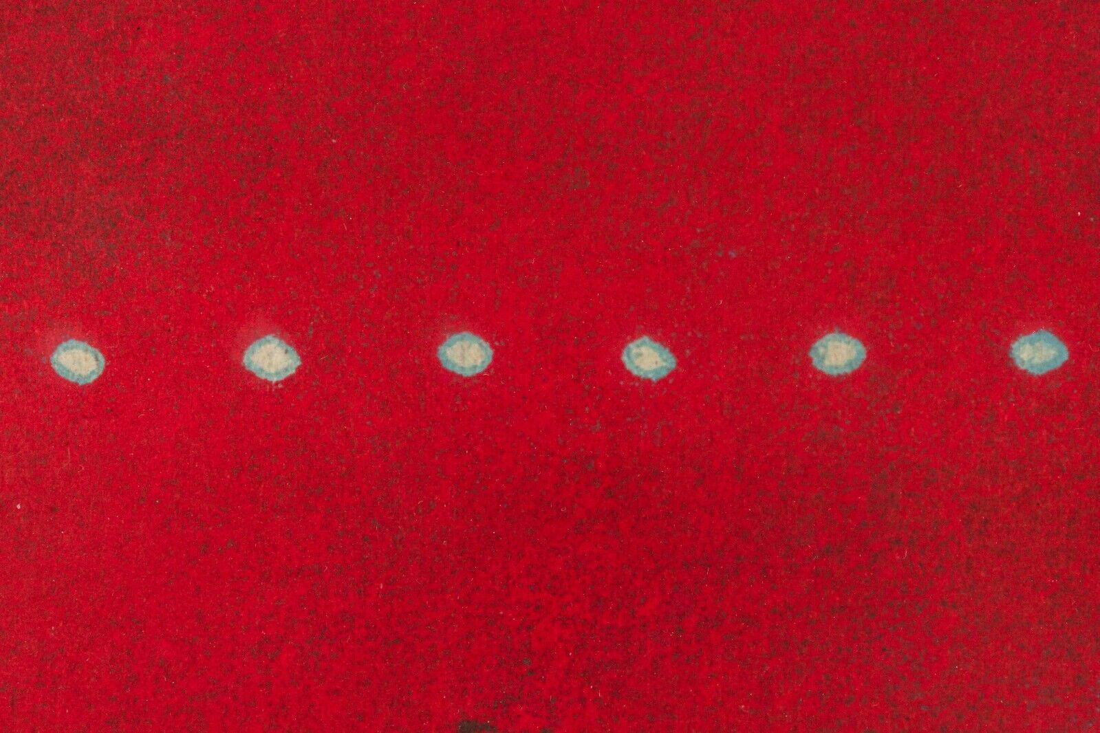 Hiroyuki Tajima Red Boluta Signed Contemporary Color Woodblock 25/50 Framed 1969 3
