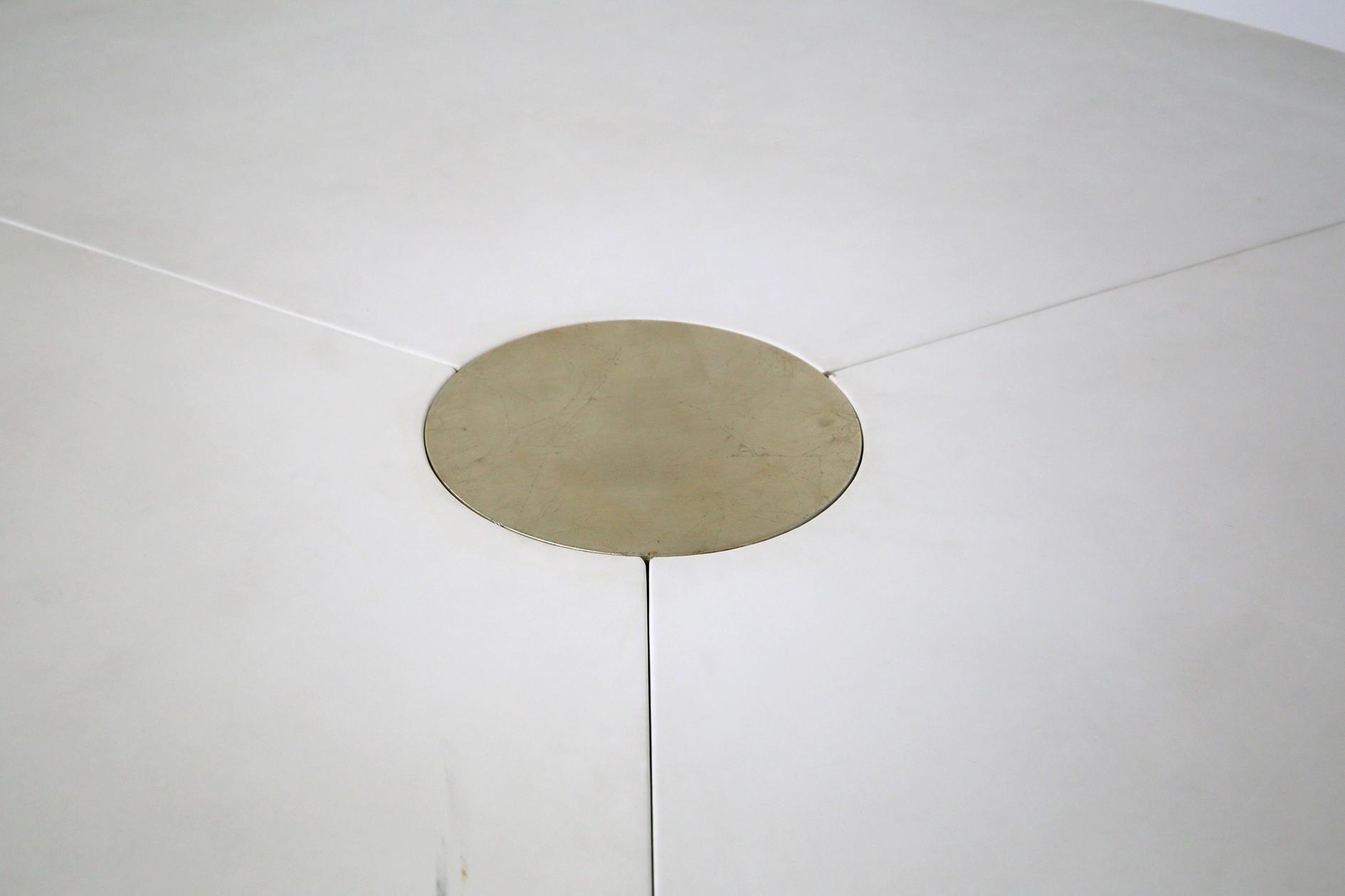 Modern Hiroyuki Toyoda Large Italian White Table from the Series 
