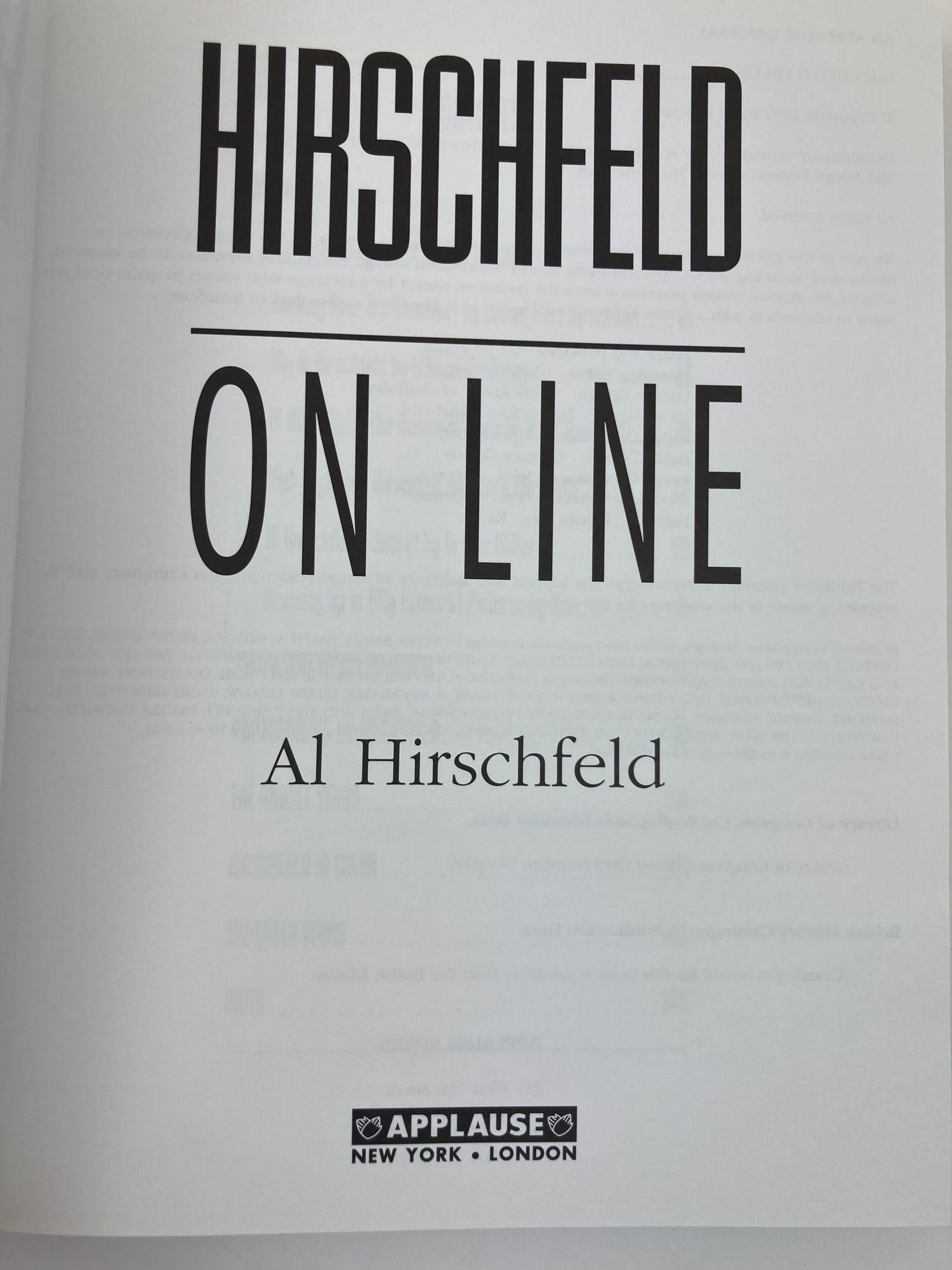 Hirschfeld On Line Hardcover Book by Al Hirschfeld For Sale 8