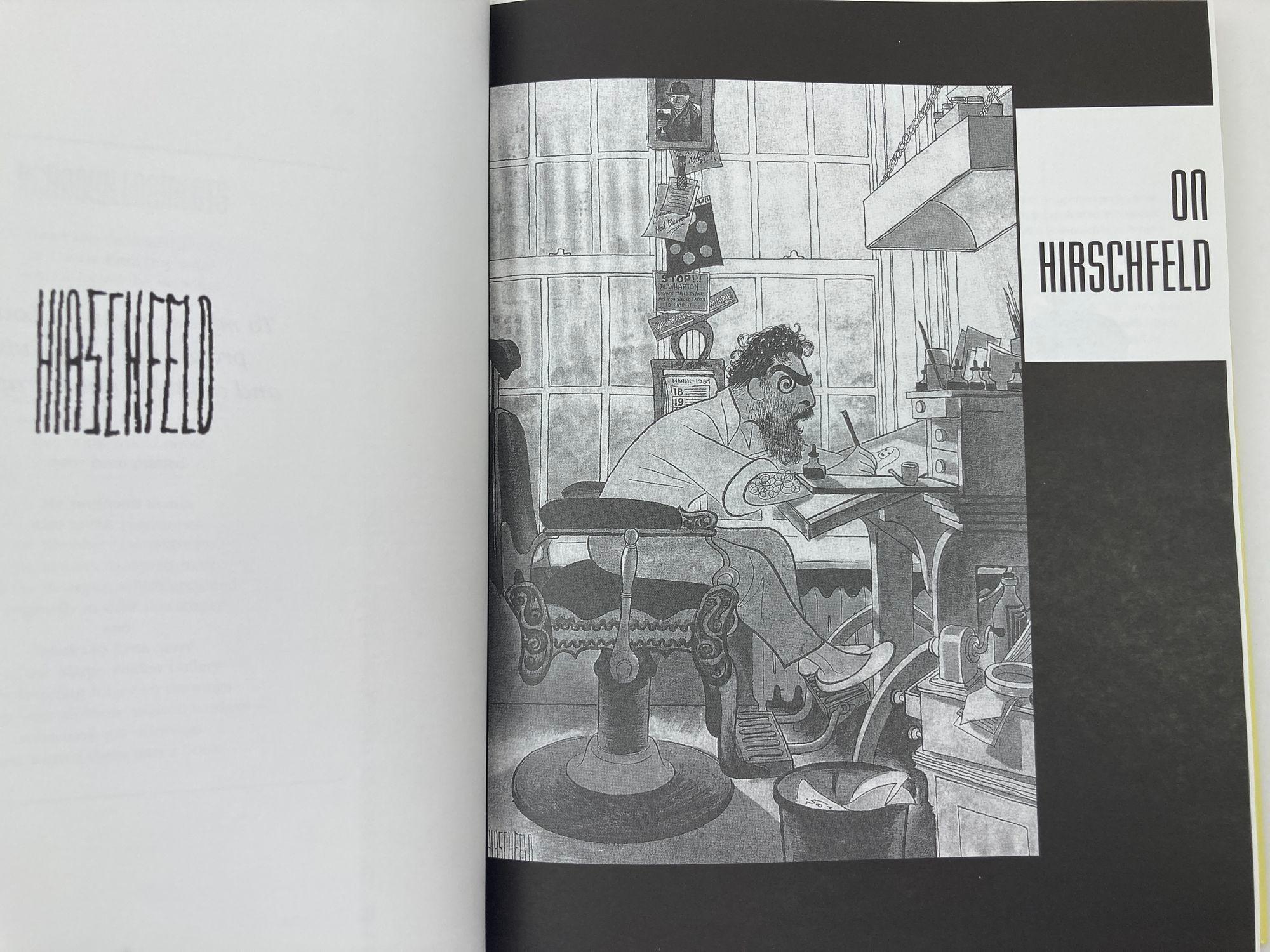 American Hirschfeld On Line Hardcover Book by Al Hirschfeld For Sale