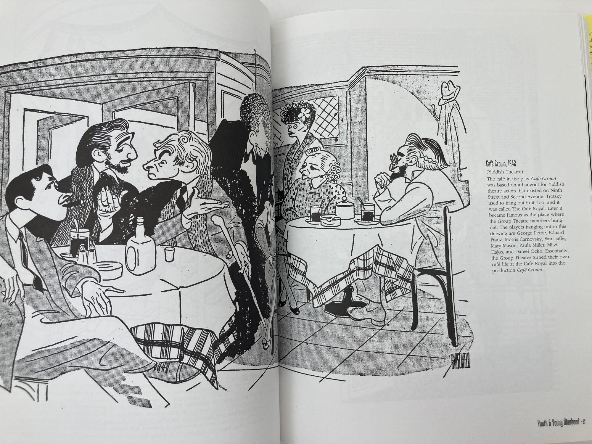 20ième siècle Livre à couverture rigide Hirschfeld On Line d'Al Hirschfeld en vente