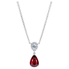 Hirsh Burlington Ruby and Diamond Pendant