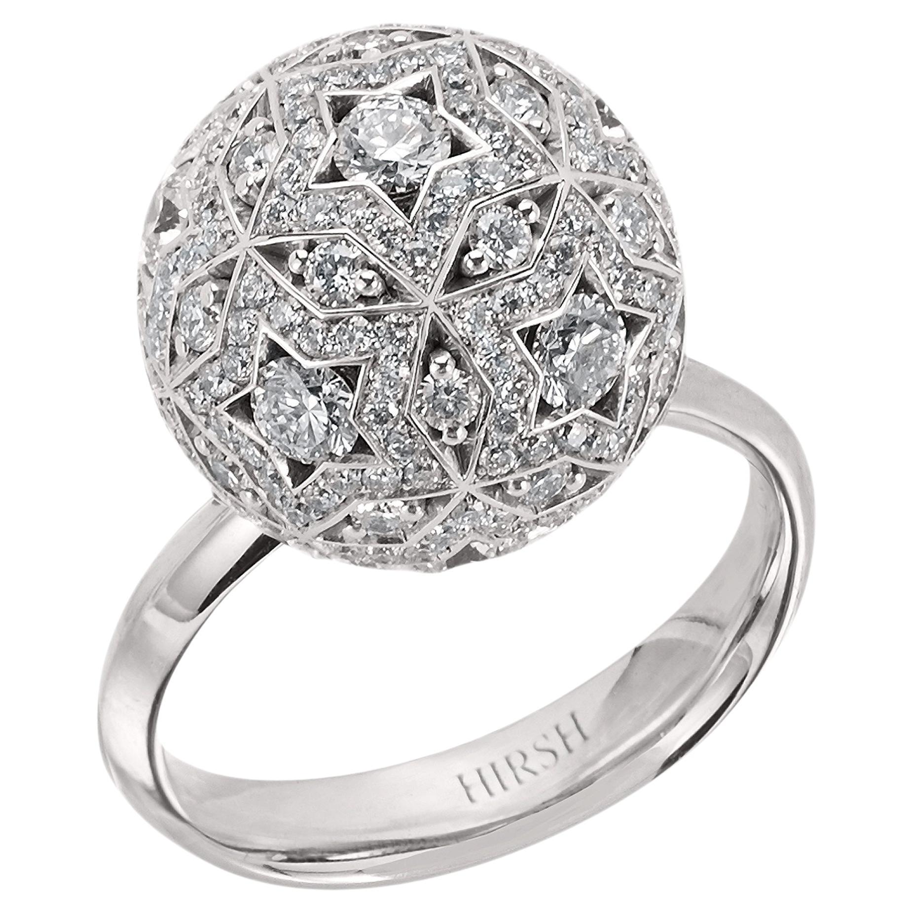 Hirsh Celestial Pegasus Diamond and White Gold Ring For Sale