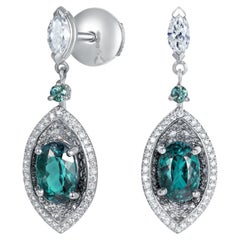 Hirsh Cleopatra Alexandrite and Diamond Earrings