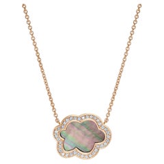 Pendentif Hirsh Cloud 9 en nacre et diamants