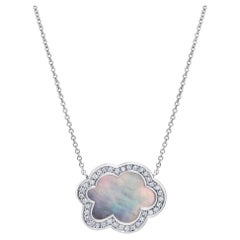 Hirsh Cloud 9 White Mother-of-Pearl and Diamond Pendant