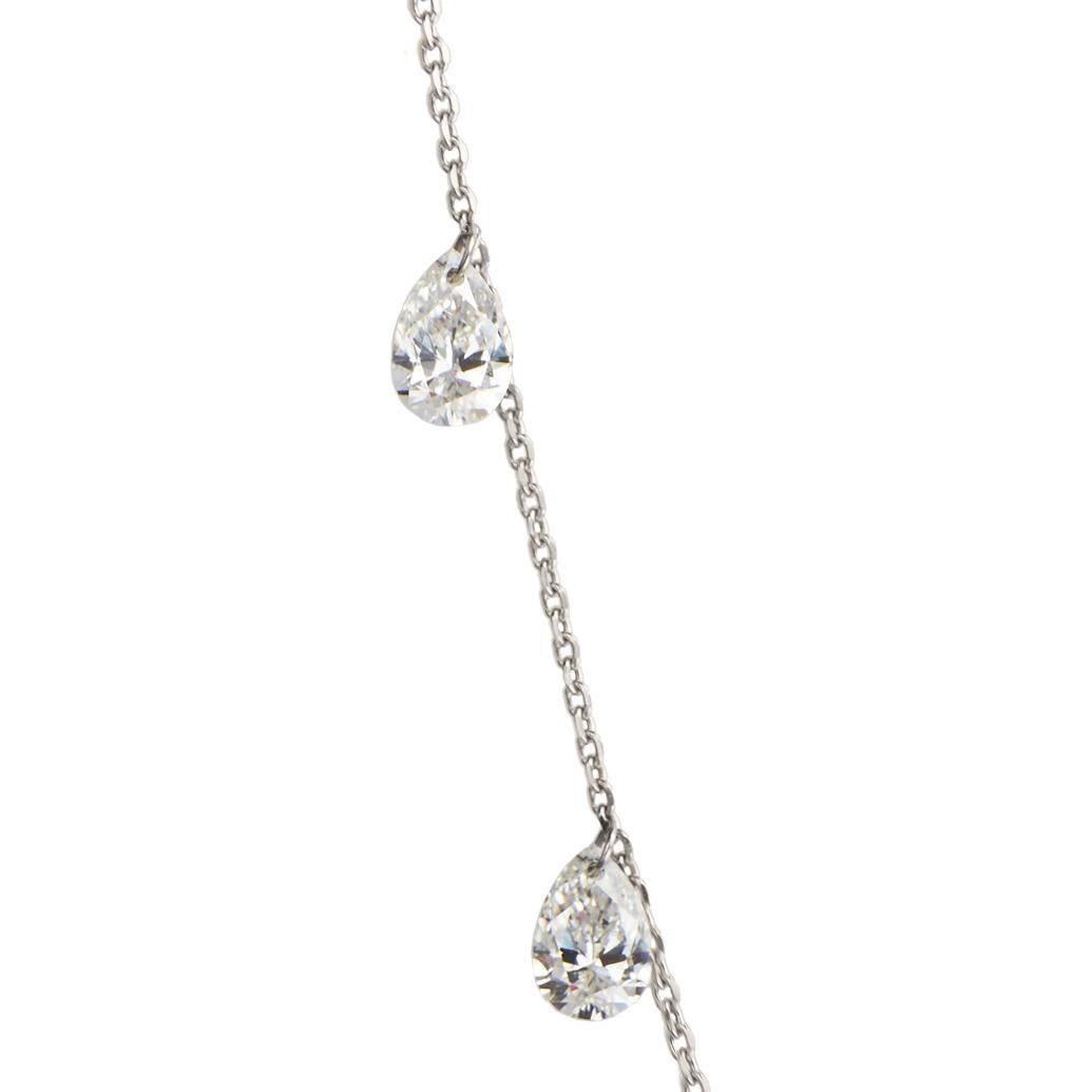 drilled diamond necklace