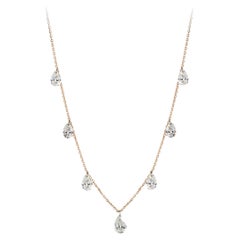 Hirsh Diamond Suspense Rose Gold Necklace