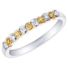 Hirsh Lifetime Yellow Diamond and Diamond Ring