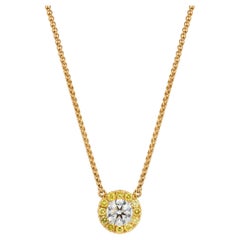 Pendentif Hirsh Regal avec diamant jaune