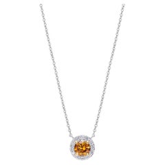 Hirsh Regal Orange Diamond Pendant