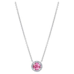 Hirsh Regaler rosa Saphir- und Diamant-Anhänger