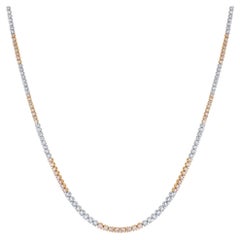 Collier Hirsh Riviera en diamants roses et blancs