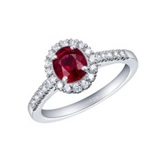 Hirsh Ruby and Diamond Regal Ring