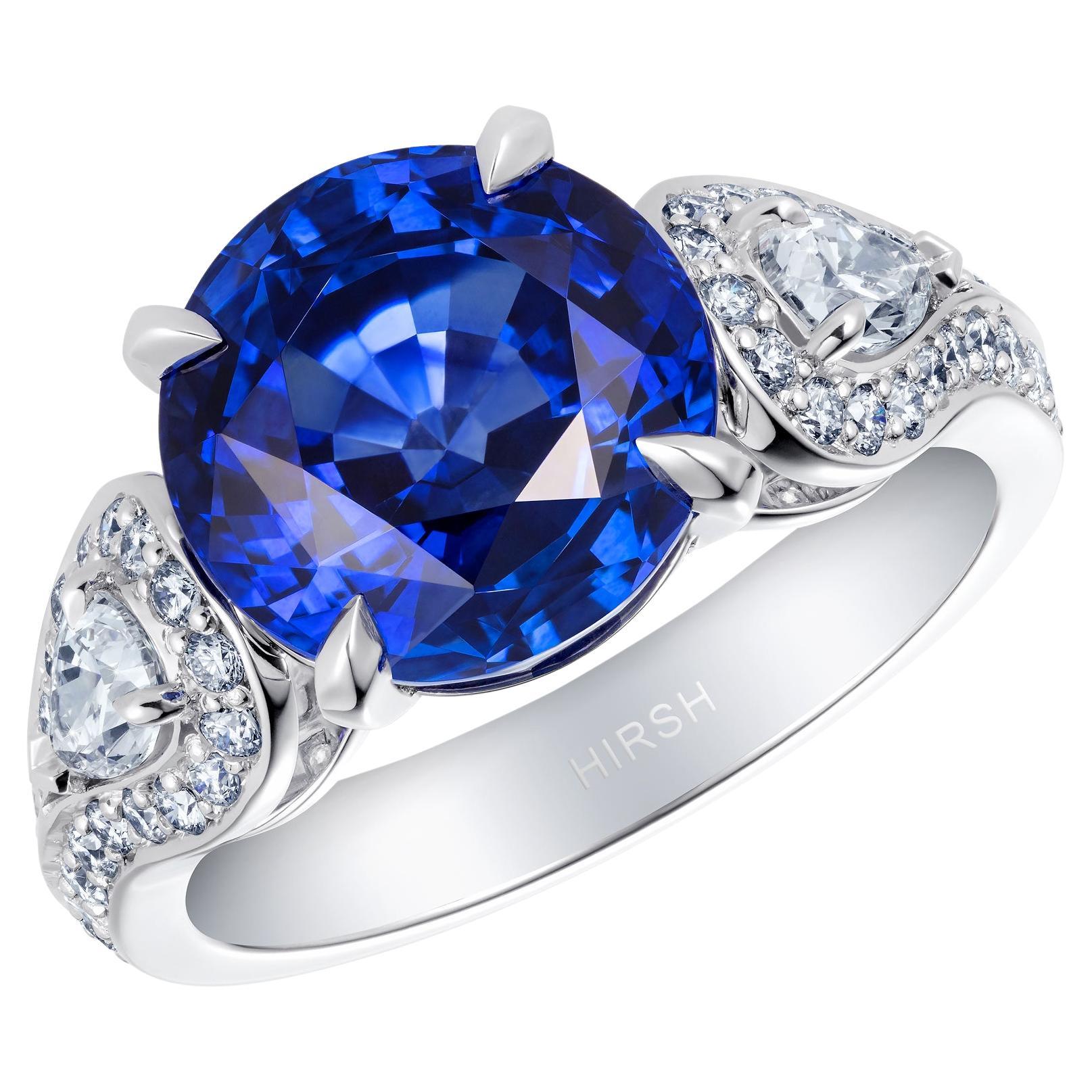 Hirsh Sapphire and Diamond Majestic Ring