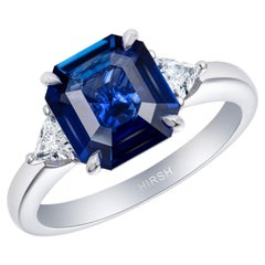 Hirsh Trio Sapphire and Diamond Ring
