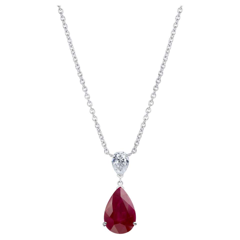 Antique Ruby Drop Necklaces - 377 For Sale at 1stDibs | ruby drops necklace