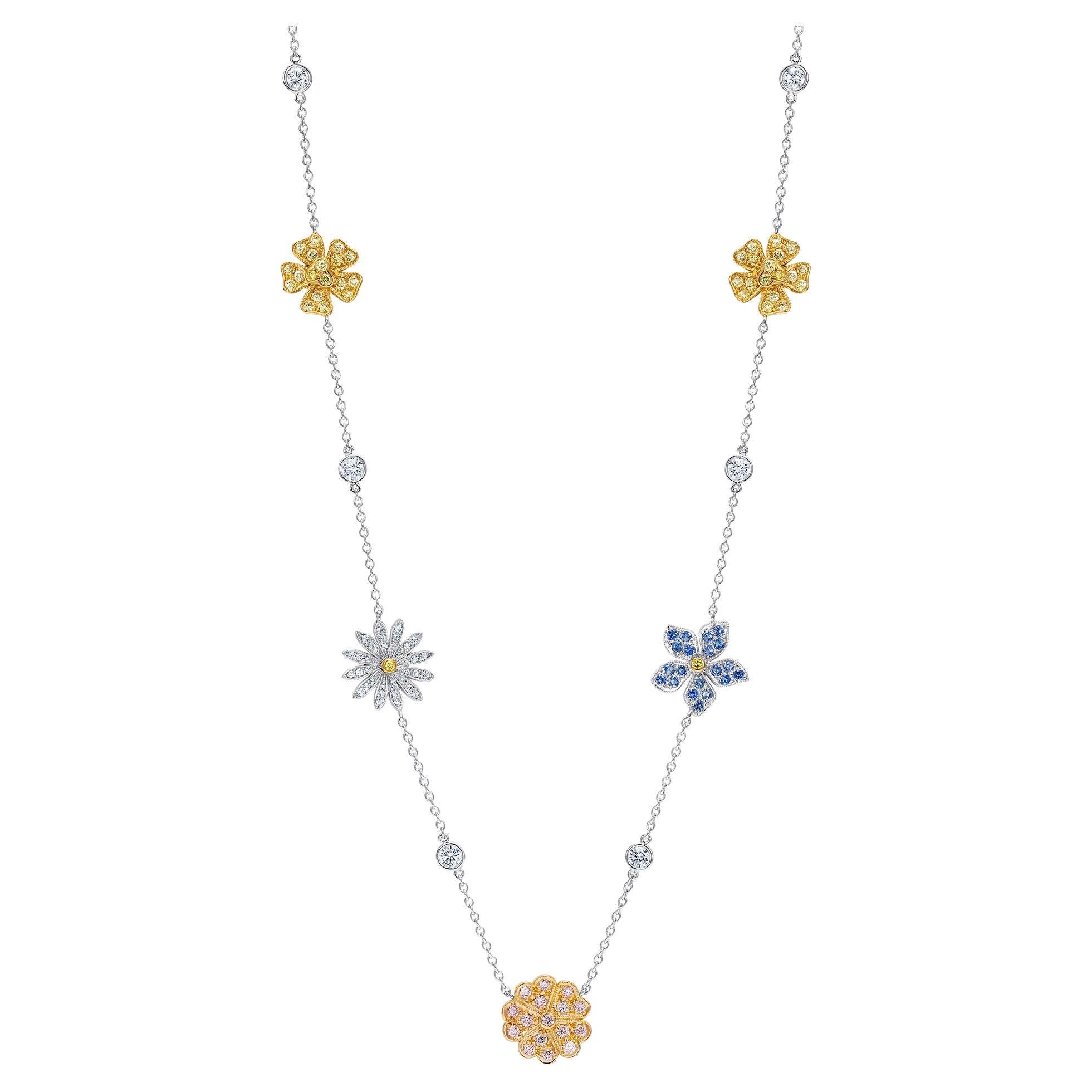 Hirsh Wildflower Necklace For Sale